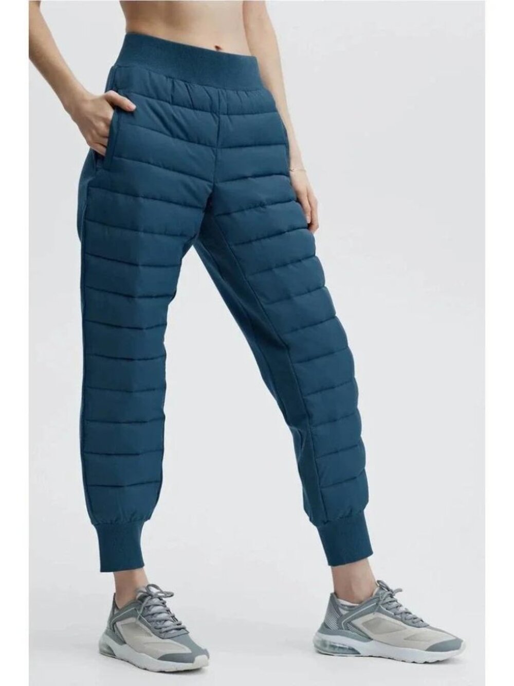 NWT FABLETICS ASPEN PUFFER JOGGER SIZE 3X Blue